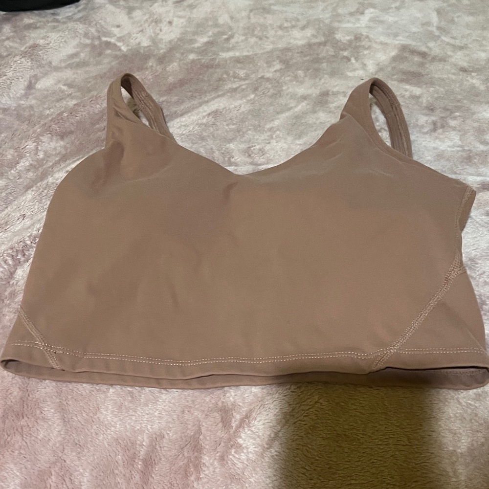 Seamless Brown Sports Bra Crop Top
